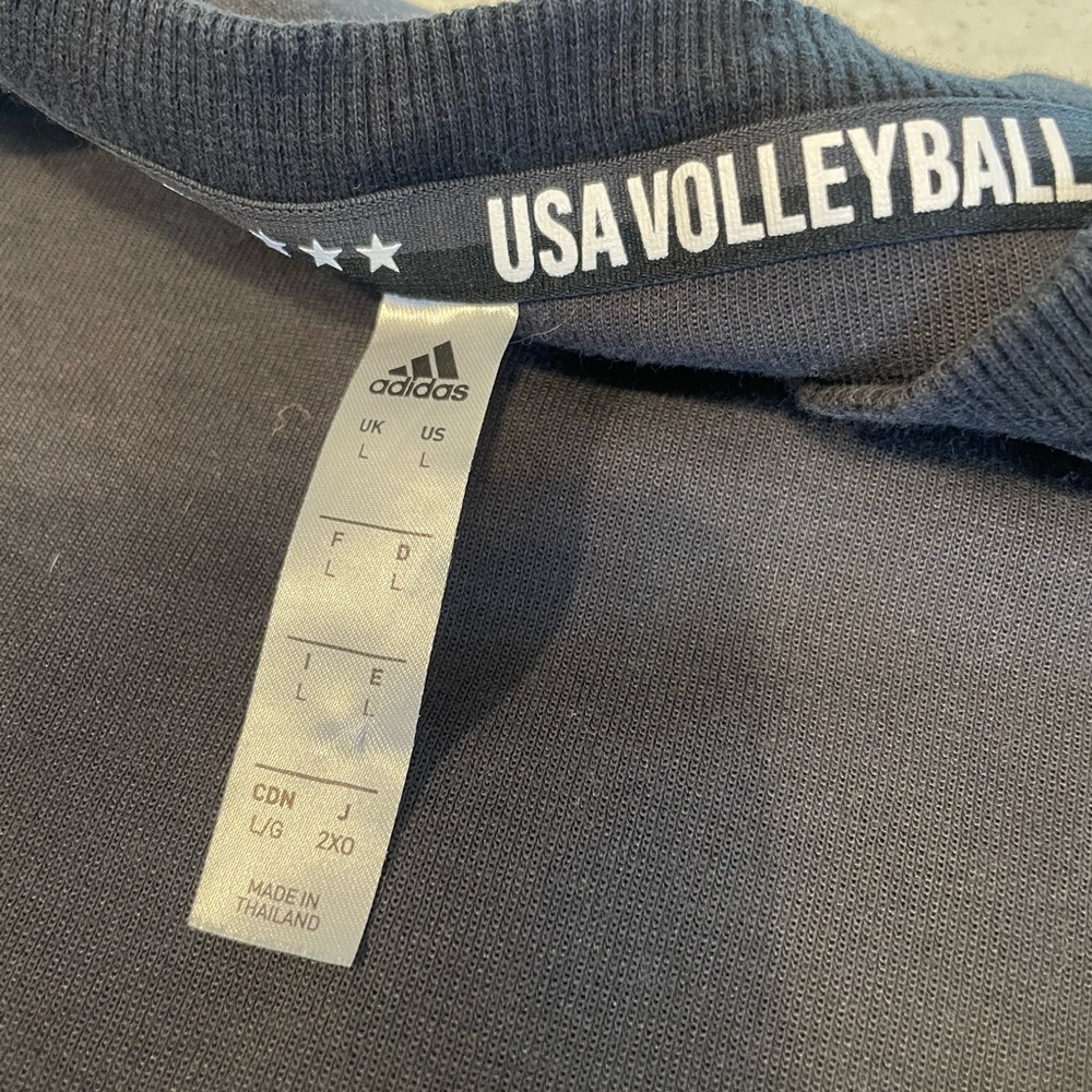 adidas Black and Gray Crew Neck Sweater - Picture 2 of 3